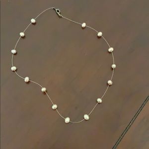 Dainty pearl necklace